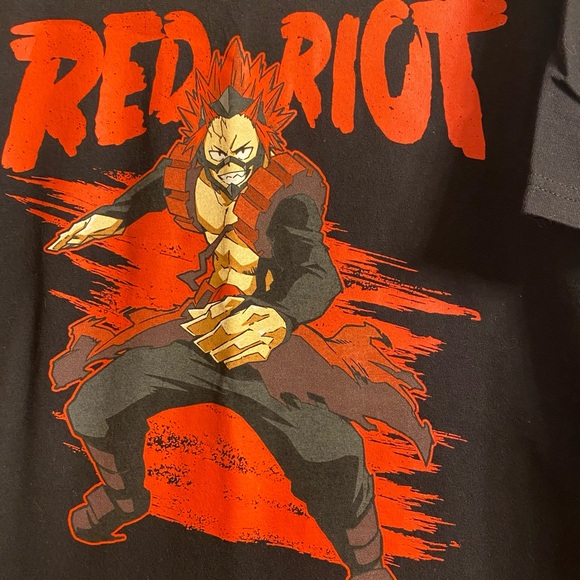 MY HERO ACADEMIA MEN'S EIJIRO KIRISHIMA RED RIOT ANIME T-SHIRT size L - Picture 1 of 4